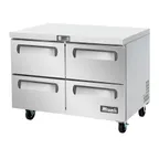 image of Migali C-U48R-D-HC 48" 2-Section Worktop Refrigerator w/ 4 Drawers, 12 cu. ft.