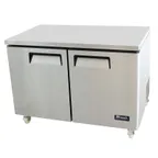 image of Migali C-U48R-HC 48" Two Section Undercounter Refrigerator w/ 2 Doors, 12 cu. ft.