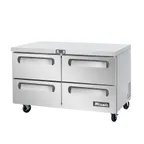 image of Migali C-U60R-D-HC 60" 2-Section Worktop Refrigerator w/ 4 Drawers, 17.9 cu. ft.