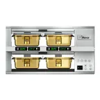 image of Merco MHG22SAB2N MercoMax™ Countertop Double Sided Heated Holding Cabinet w/ (2) Shelves & (4) Trays