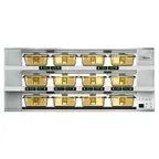 image of Merco MHG34SAB1N MercoMax™ Countertop Single Sided Heated Holding Cabinet w/ (3) Shelves & (12) Trays