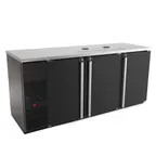 image of Micro Matic MDD78‑E‑LT 80" Draft Beer Cooler, 30.8 Cu Ft, Black Exterior, 1/3 HP 115V, Locking Doors