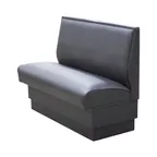 image of MKLD 42-PB-S Single Booth, 48L x 42H, Upholstered Plain Back & Seat
