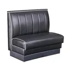 image of MKLD 42-V6CB-S Single Booth, 48L x 42H, Upholstered Seat & 6-Vertical Channel Back