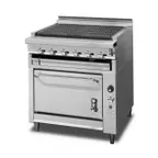 image of Montague Company 136LB/UFLC-36R 36" Gas Heavy Duty Range w/ 36" Full Charbroiler, Standard Oven, 154.000 BTU