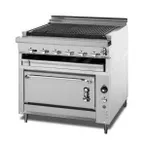 image of  Montague Company 136XLB/UFLC-36R 36" Gas Heavy Duty Range w/ 36" Full Charbroiler, Standard Oven, 146.000 BTU