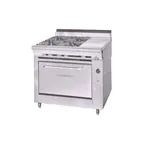 image of Montague Company C36-2E 36" Countertop Gas Heavy Duty Range w/ (4) Open Burners, (1) Even Heat Hot Top, 140.000 BTU