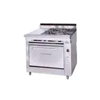 image of Montague Company C36-4E 36" Countertop Gas Heavy Duty Range w/ (4) Open Burners, (1) Even Heat Hot Tops, 140.000 BTU