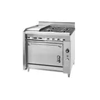 image of Montague Company C36-6 36" Countertop Gas Heavy Duty Range w/ (4) Open Burners, 12" Griddle, 135.000 BTU