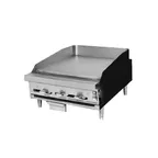 image of Montague Company C36-8T 36" Countertop Gas Heavy Duty Range, 36" Full Griddle w/ Thermostatic Controls, 80.000 BTU