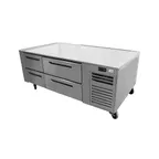 image of Montague Company FB-72-R 72" Legend™ Heavy Duty Freezer Chef Base w/ 4 Drawers, Remote