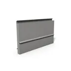image of Montague Company HB-96 96" x 18" Stainless Steel Backguard Flue Riser without Shelves