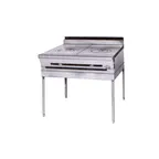 image of Montague Company M36-9A 36" Gas Heavy Duty Range w/ (2) French Tops, Modular Stand Base, 70.000 BTU