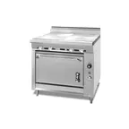 image of Montague Company V136-9ASE 36" Gas Heavy Duty Range w/ (2) Even Heat Hot Tops, Convection Oven, 120.000 BTU