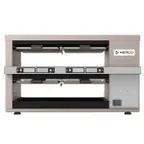 image of Merco MHG22SSB2N MercoEco™ Countertop Double Sided Heated Holding Cabinet w/ (2) Shelves & (4) Trays