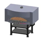image of Marra Forni MS68-32G Wood / Coal / Gas Fired Pizza Oven w/ Brick Deck, Touchscreen Control
