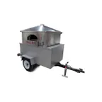 image of Marra Forni MTS36-36W MS Series Wood-Fired Trailer Oven w/ 36"x36" Brick Deck, Manual Controls
