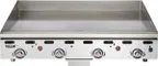 image of Vulcan MSA48-C0100P 48" Countertop Gas Griddle w/ Rapid Recovery Plate, Piezo Ignition, 108.000 BTU