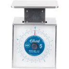image of Edlund MSR-5000 OP - 10-29 lb Metric Portion Scale, Stainless, Rotating Dial, 8-9" Platform, Dishwasher-Safe