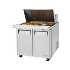image of Turbo Air MST-36-15-N6 36" Mega Top Sandwich/Salad Prep Table w/ 2 Doors, 15 Pans