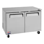 image of Turbo Air MUR-48-N 48" 2-Section Undercounter Refrigerator w/ 2 Doors, 12.2 cu. ft.