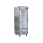 image of IKON IB27FG 26.8" 1-Glass Door Reach-In Freezer, Bottom Mount, Stainless Steel, 19 cu. ft.