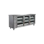 image of MVP Group IBB73-3G-24SS 3-Section Back Bar Cooler, 17.26 cu ft, 73" W x 24" D, 3 Doors R290, Display