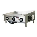 image of IKON ITG-36E 36" Countertop Electric Griddle with 36" x 21" Surface, Thermostatic, 1" Thickness, 208/240v
