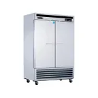 image of Kool-It KBSF-2 53-9/10" 2-Solid Door Reach-In Freezer, Bottom Mounted, 42.3 cu. ft., Stainless Steel