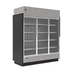 image of Hydra-Kool KGV-MD-3-R 75" Three Door Remote Merchandiser Refrigerator, 56.4 cu. ft.