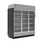 image of Hydra-Kool KGV-MD-3-S 75" Three Door Self-Contained Merchandiser Refrigerator, 56.4 cu. ft.