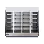 image of Hydra-Kool KGV-MD-4-S 99" Four Door Self-Contained Merchandiser Refrigerator, 75.26 cu. ft.