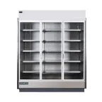 image of Hydra-Kool KGV-MR-3-S 75" Three Door Self-Contained Merchandiser Refrigerator, 56.37 cu. ft.