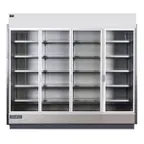 image of Hydra-Kool KGV-MR-4-S 99" Four Door Self-Contained, Merchandiser Refrigerator, 75.26 cu. ft.