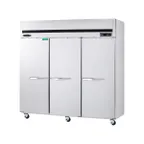 image of Kool-It KTSF-3 81" 3-Solid Door Reach-In Freezer, Top Mounted, 67 cu. ft., Stainless Steel