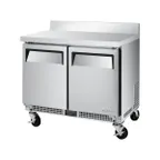 image of Turbo Air MWR-34S-N6 34" 2-Section Worktop Refrigerator w/ 2 Doors, 4.27 cu. ft.