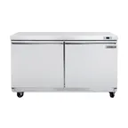 image of Maxx Cold MXSF60UHC 60" 2-Section Undercounter Freezer w/ 2 Doors, 14.1 cu.ft.