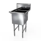 image of NBR Equipment 1SS-162014 One Compartment Sink, 21-1/8"W X 25-1/2"D X 44-1/16"H