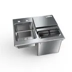 image of NBR Equipment DIB-2-2118 Drop-in Water Station w/ Insulated Ice Bin