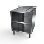 image of NBR Equipment GRC24-2 Underbar Glass Rack Storage Unit w/ Drainboard Top, 2-Rack Capacity
