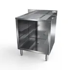 image of NBR Equipment GRC24-3 Underbar Glass Rack Storage Unit w/ Drainboard Top, 3-Rack Capacity