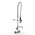 image of NBR Equipment P3W8S12-PU Faucet, Wall Mount, 8" Center, 1/2" Npt Female Inlets