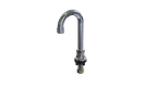image of NBR Equipment P6DS5G Single Hole, Deck Mount Spout Base with 5" Goose Neck Spout