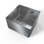 image of NBR Equipment SB-242414-14 Sink Bowl, 24"W X 24" Front-To-Back X 14" Deep Bowl