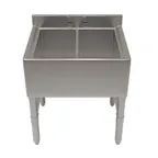 image of NBR Equipment UW-4-101410-48 Slim-Line Underbar Sink Unit, 4 Compartment without Drainboard