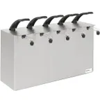 image of Nemco 10965 Condiment Pump, 21" W x 13" D x 18" H, NSF, Fits 1.5‑Gallon (6 qt) Pouches, 5 Heads