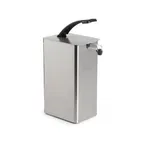image of Nemco 10971 Condiment Pump, 6-3/4"W x 13-1/4"D x 20"H, Stainless, 1‑Gallon Jar, Adjustable, NSF