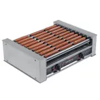 image of Nemco 8027-220 Roll-A-Grill® Hot Dog Grill, Roller-Type, (10) Chrome Rollers