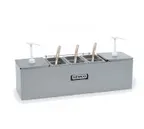image of Nemco 88100-CB-2 Roll‑A‑Grill Station, Ct, 25.75"W x 8"D, SS, 2H Pump, 2 × 3‑qt & 3 × 1.1‑qt Pans