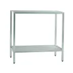 image of New Age 1026 NSF 2-Shelf All Welded Heavy-Duty Aluminum Shelving Unit - 48" x 24" x 48"